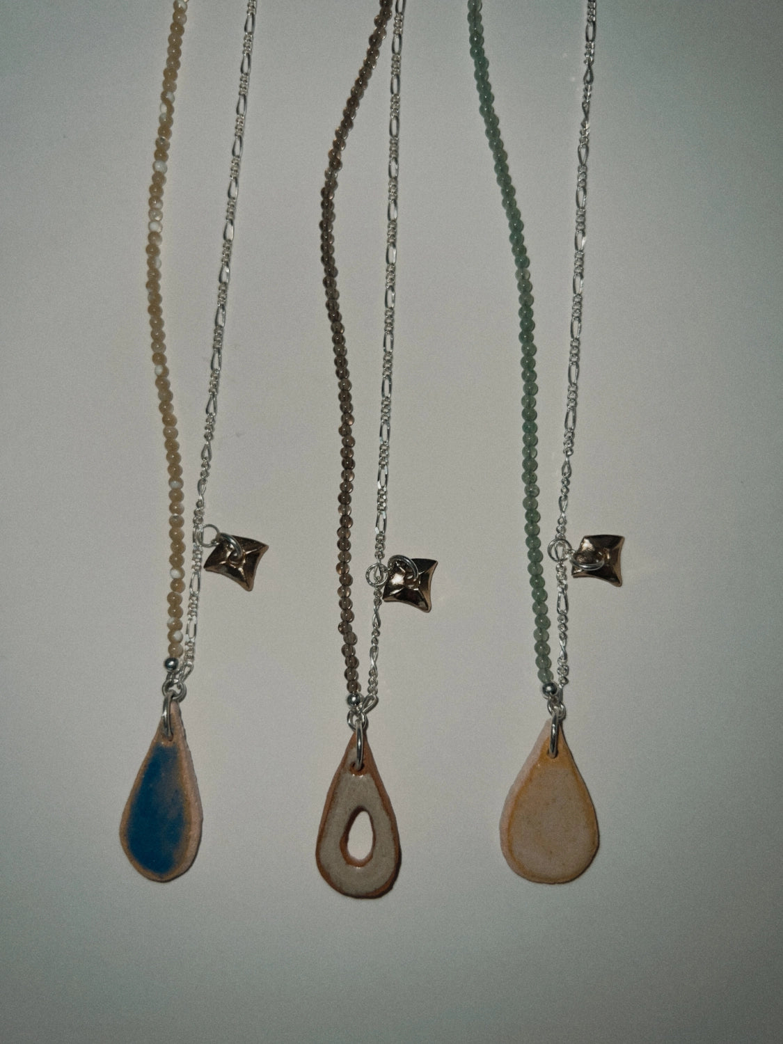 STONE TEAR necklace ~ HIVER x ebb
