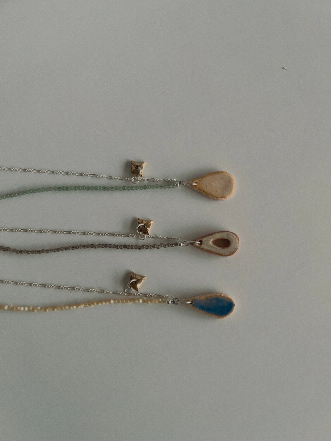 STONE TEAR necklace ~ HIVER x ebb