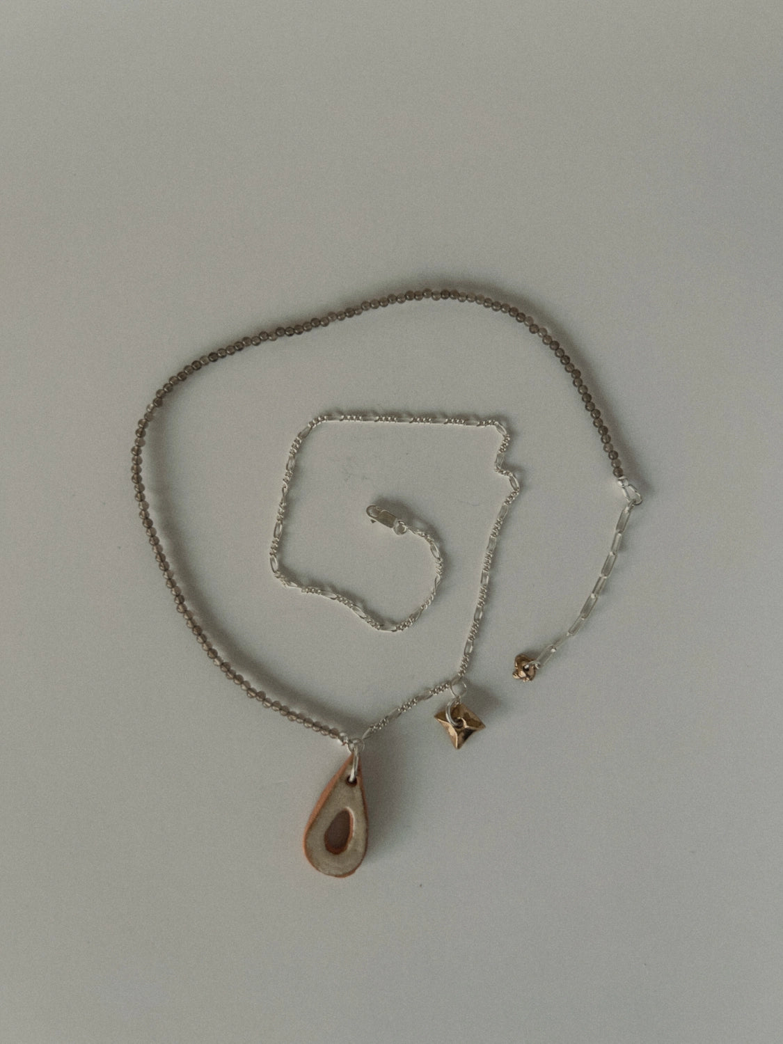 STONE TEAR necklace ~ HIVER x ebb
